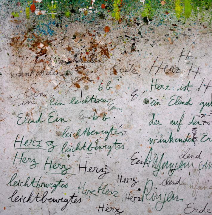 Malerei mit dem Titel "HAPPINESS IS EASY V…" von Martin Ecker, Original-Kunstwerk, Öl
