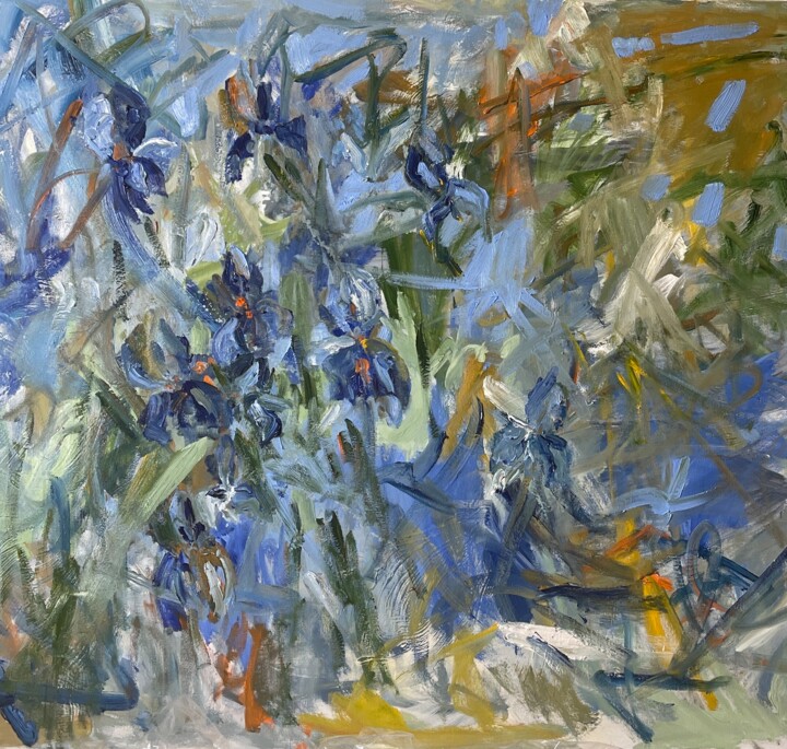 Irises 绘画, 39.4x47.2 in