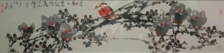 Painting titled "Warm spring 春融融 （No…" by Dayou Lu, Original Artwork, Pigments