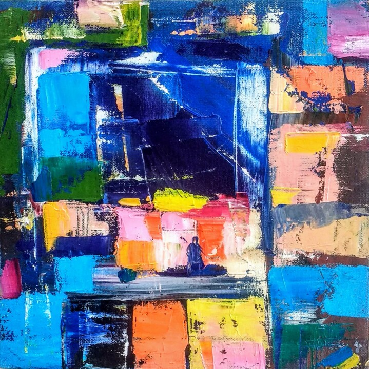 Even one warrior. Dedicated to Azovstal Mariupol 绘画, 8x8 in