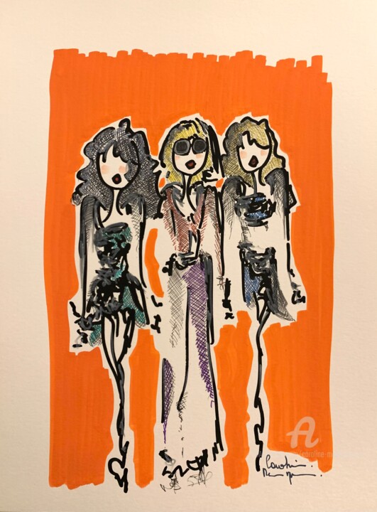 Cure de carotène 图画, 12.6x9.5 in