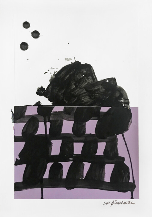 Peinture intitulée "PERSISTENT RELATIVE…" par Luc Pierre, Œuvre d'art originale, Acrylique