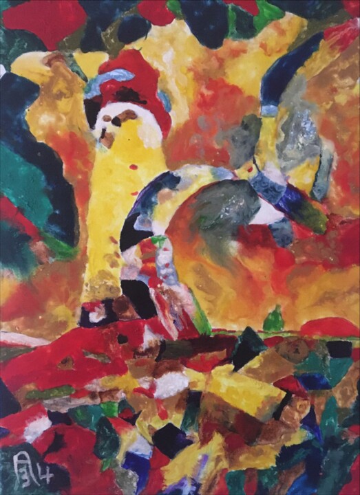 « Le Phare de l’Âme : Échos Marins et Tempêtes Intérieures » 绘画, 15.8x11.8 in