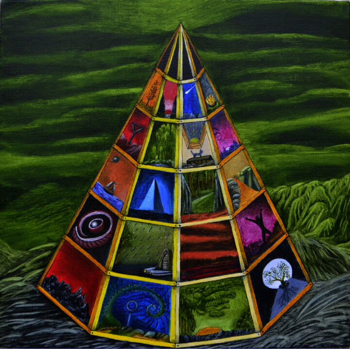 绘画,  15.8x15.8 in 