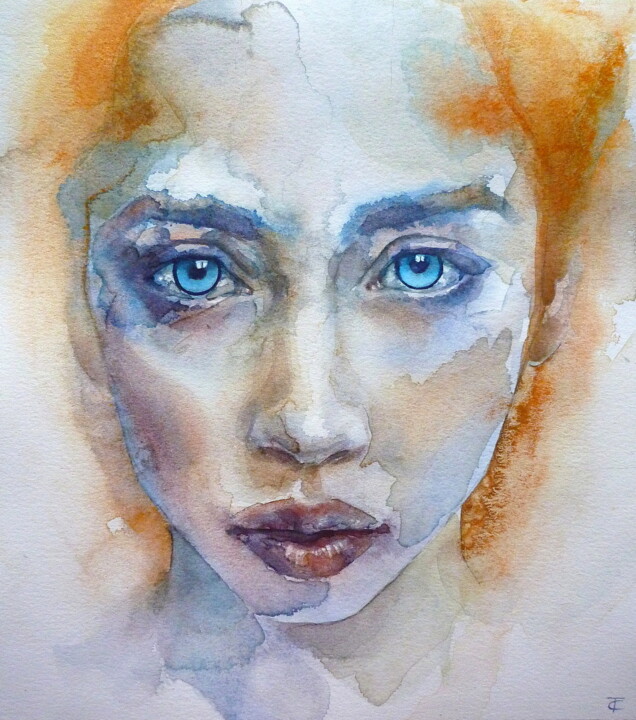 Eyes 绘画, 9.1x8.7 in