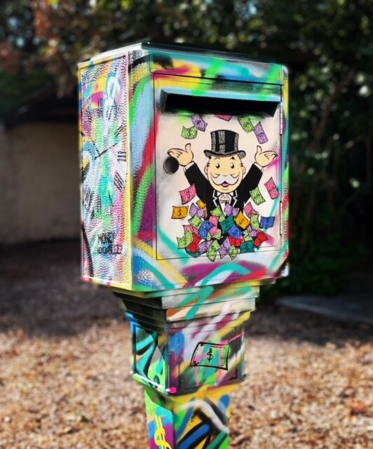 雕塑 标题为“BOX MAIL MONOPOLY” 由N Nathan, 原创艺术品, 铝