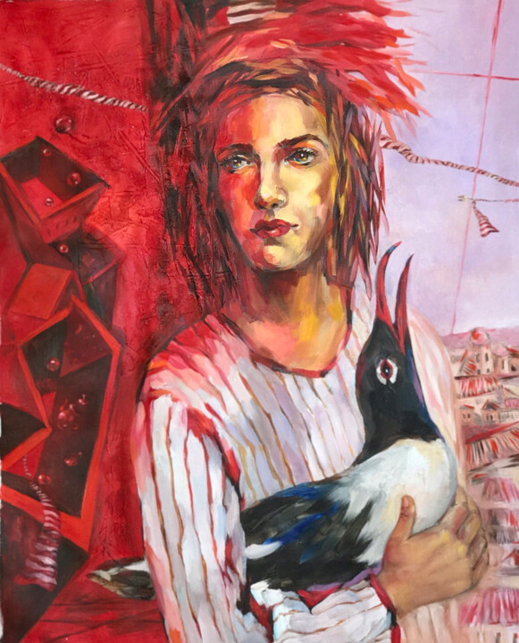 "Morning February 2022" 绘画, 47.2x39.4 in