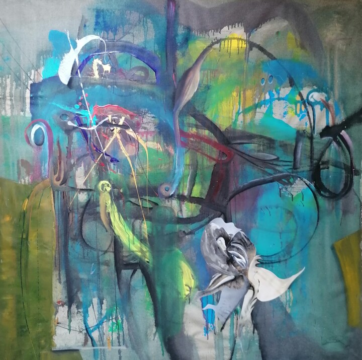 BARRACAS 绘画, 63x63 in
