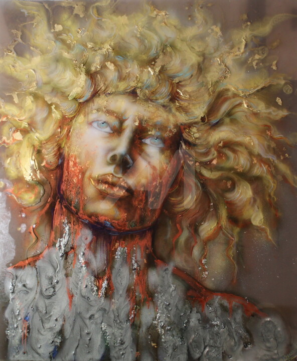 APOLLON L'OEUVRE ALCHIMIQUE 绘画, 35.4x29.9 in