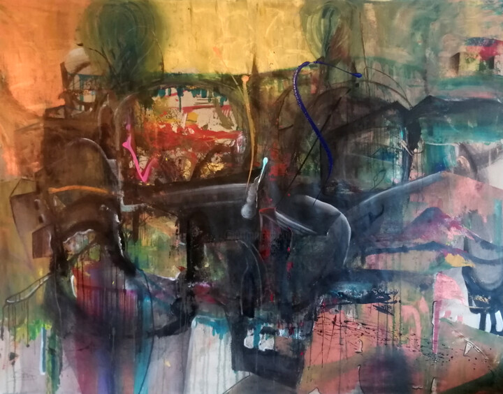 绘画,  63x80.7 in 
