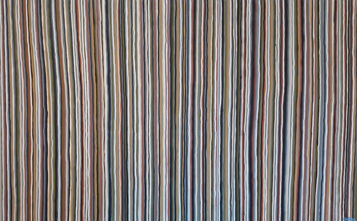 Peinture intitulée "Colors vibrations 4" par Guena, Œuvre d'art originale, Acrylique Monté sur Châssis en bois