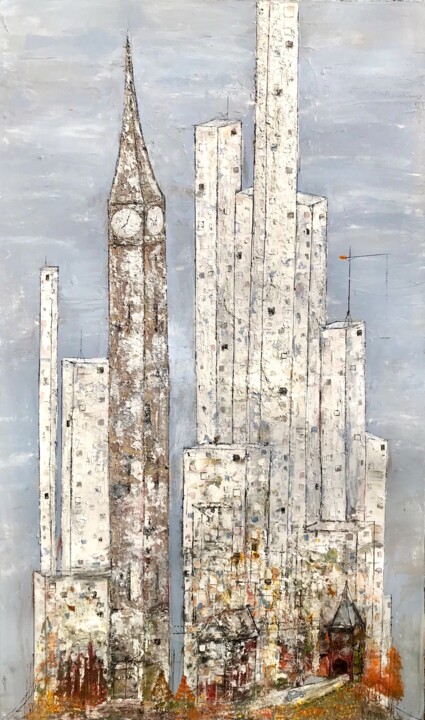 A TimeTower AfterEight Revisited 绘画, 60x36 in