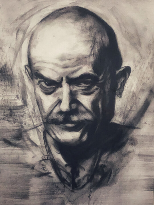 Drawing titled "Fiorini" by Gianluca Fascetto, Original Artwork, Charcoal