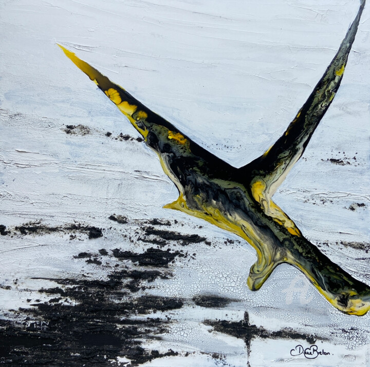 Le phœnix de Marioupol 绘画, 23.6x23.6 in