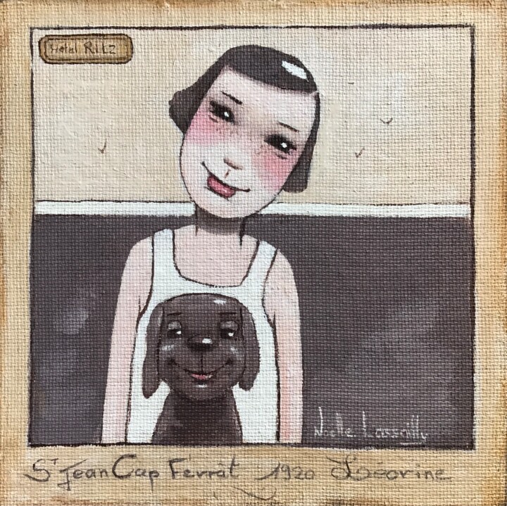 Peinture intitulée "Saint Jean Cap Ferr…" par Noëlle Lassailly, Œuvre d'art originale, Acrylique