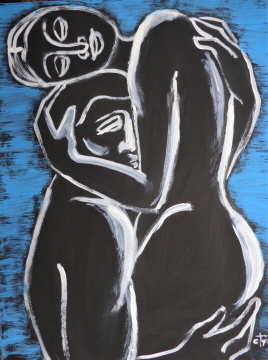 Lovers - Pure Love 4 绘画, 24.8x19.7 in