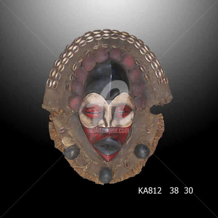 Masque Dan yacouba art tribal art premier KA22MD003 雕塑, 15x11.8 in