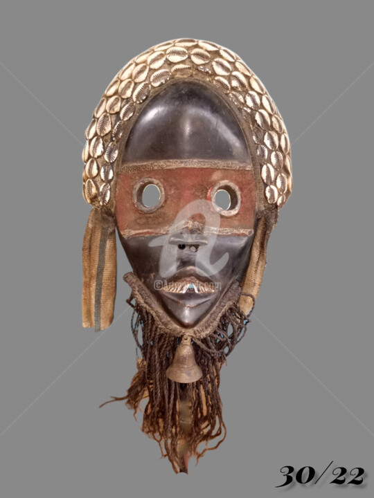 Masque Dan yacouba art tribal art premier KA22MD007 雕塑, 11.8x8.7 in