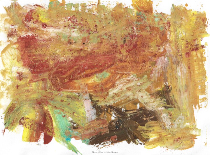 Peinture intitulée "Madness and Chaos" par Sarah Leseigneur, Œuvre d'art originale, Gouache