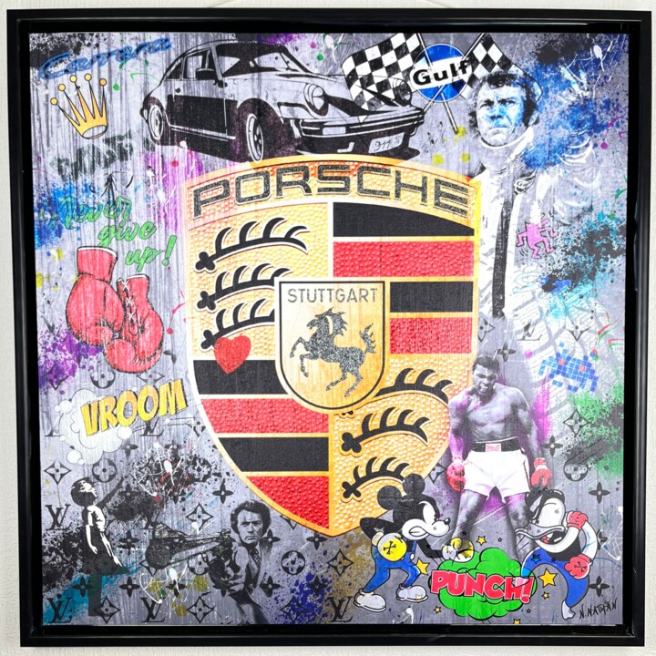 绘画 标题为“Porsche Addict” 由N Nathan, 原创艺术品, 数字油画