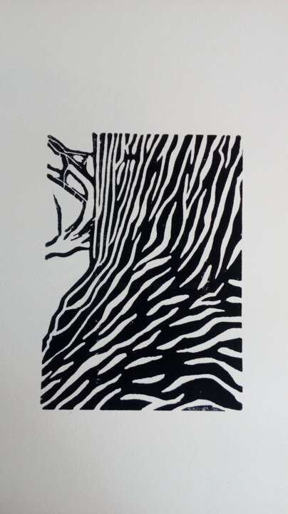 Les plis de vie Printmaking, 22.1x7.9 in