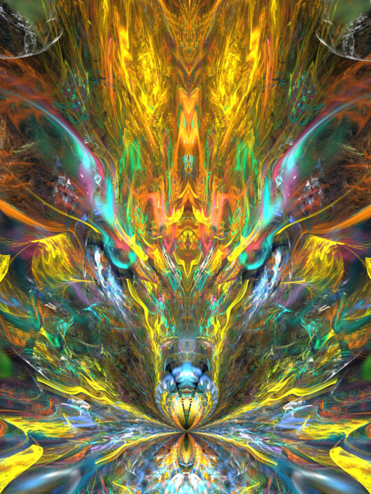 Dragon Painting Animal Art Animal Art Abstract fractal 数字艺术