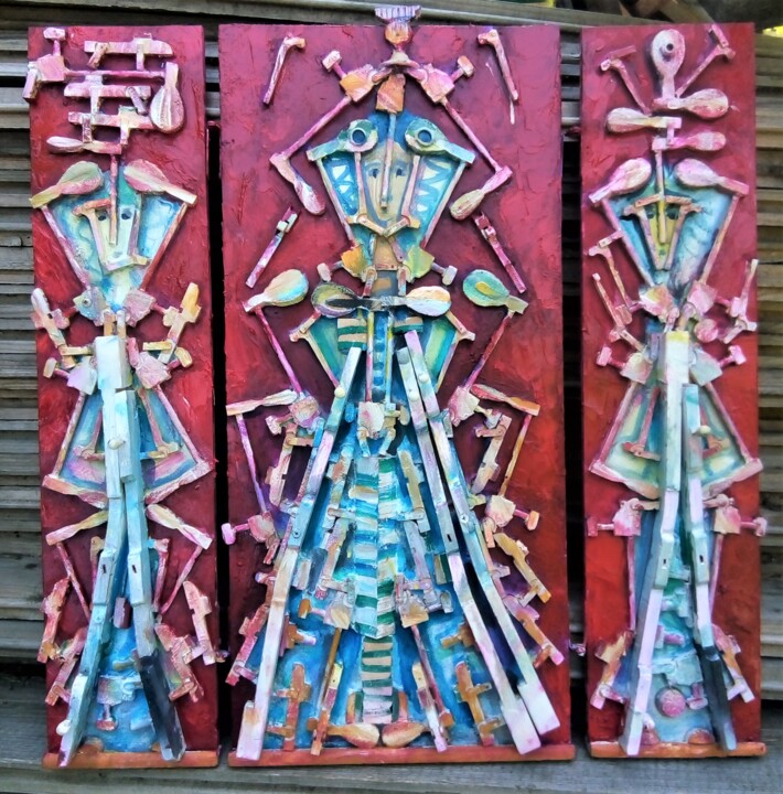 雕塑,  23.6x23.6 in 