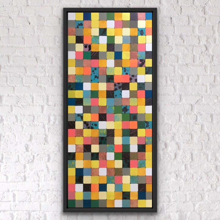 Sculpture intitulée "SUMMER COLORS 01" par Xaro, Œuvre d'art originale, Acrylique Monté sur Panneau de bois