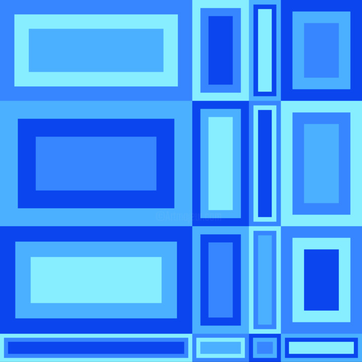 Digital Arts titled "Miraculous Rectangl…" by Dr. Matthias Kerling, Original Artwork, Digital Painting