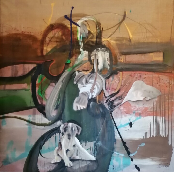 CECENIUS 绘画, 63x63 in