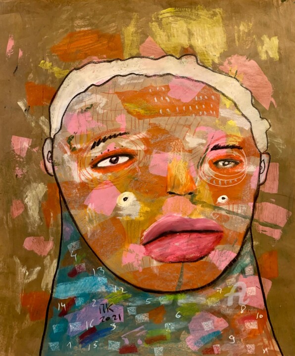 Quarantine. Second wave. Day 186. 绘画, 39.4x33.1 in