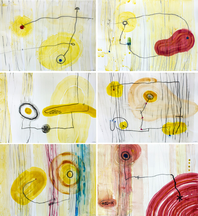 Cuentacuentos B 绘画, 59.1x55.1 in