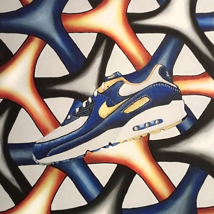 basket air max 90 绘画, 19.7x19.7 in