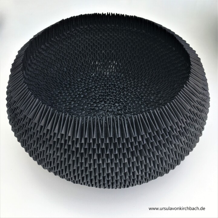 "Papierobjekt Schale…" başlıklı Heykel Ursula Von Kirchbach tarafından, Orijinal sanat, Kâğıt