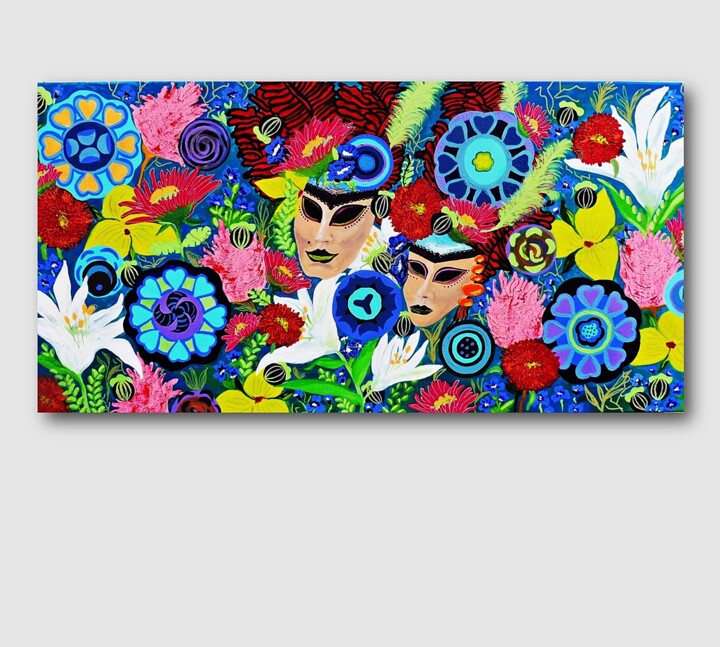 Painting titled "Original painting -…" by Marinela Puscasu, Original Artwork, Acrylic