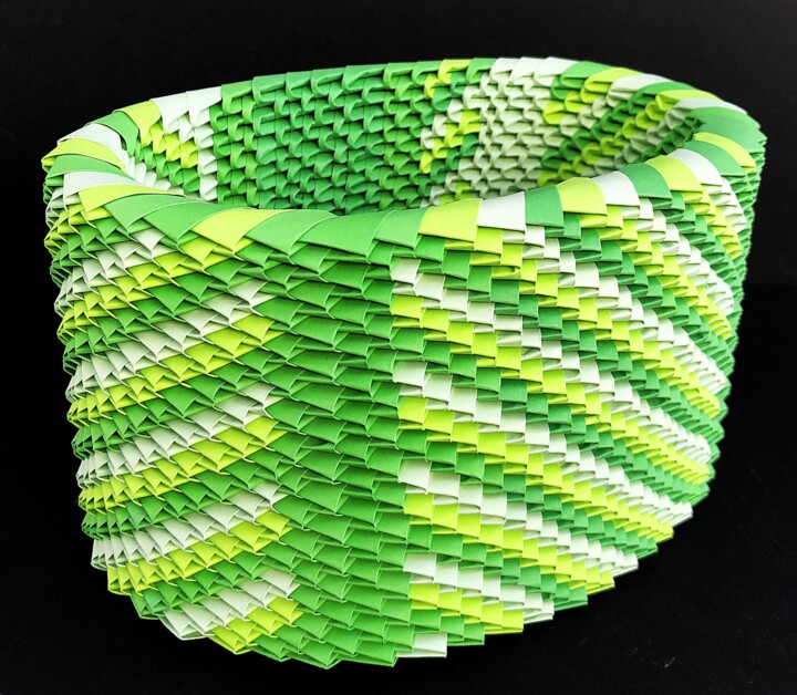 "Papierobjekt  in We…" başlıklı Heykel Ursula Von Kirchbach tarafından, Orijinal sanat, Kâğıt