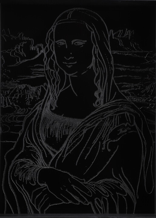 ONLY BLACK MONA LISA 印花与版画, 15.8x11.8 in
