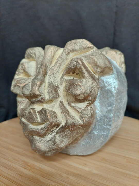 Sculpture titled "Tic-Tac" by Catali, Original Artwork, Clay