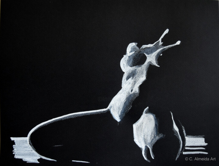 Shadows of Grey - Porque te quiero 绘画, 9.7x12.8 in