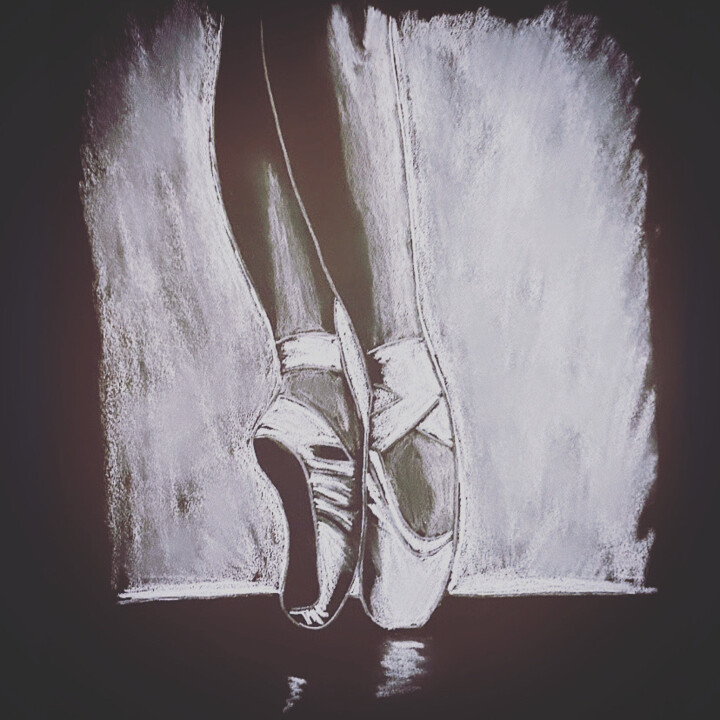 Chaussons de danseuse 图画, 19.7x17.7 in