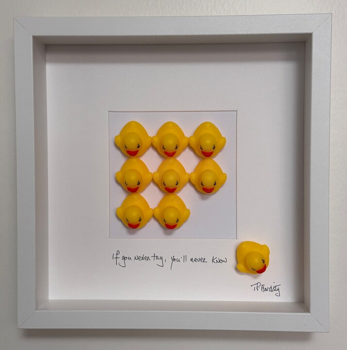 "If you never try yo…" başlıklı Kolaj Tp Hardisty tarafından, Orijinal sanat, Kolaj Karton üzerine monte edilmiş