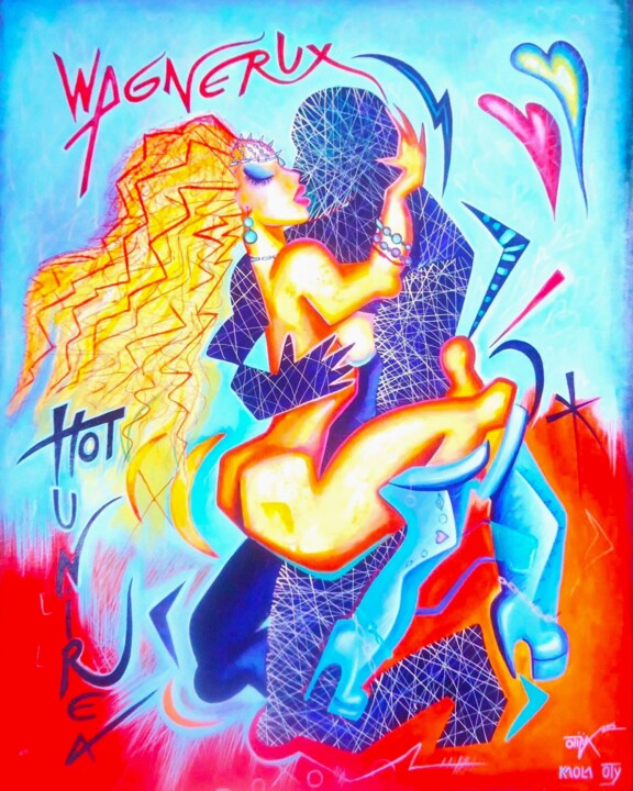 Horny couple 绘画, 39.4x31.5 in