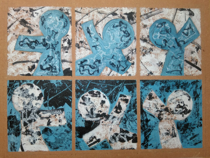 Derecho y Reverso 绘画, 9.3x12.1 in