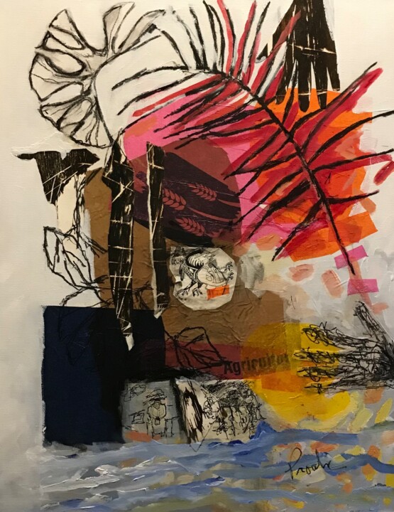 La vie, la vie! 绘画, 29.9x24 in