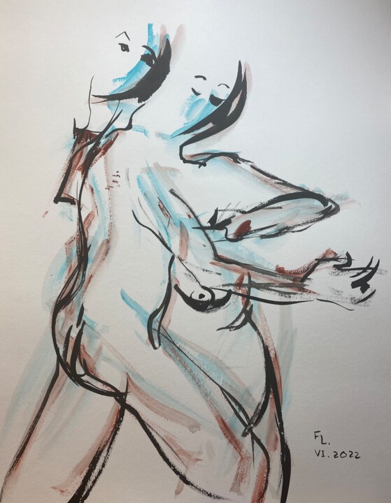 Couple 3 绘画, 25.6x19.7 in