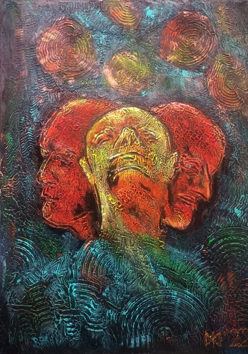 L'Essence de la Trinité. 绘画, 27.6x19.7 in