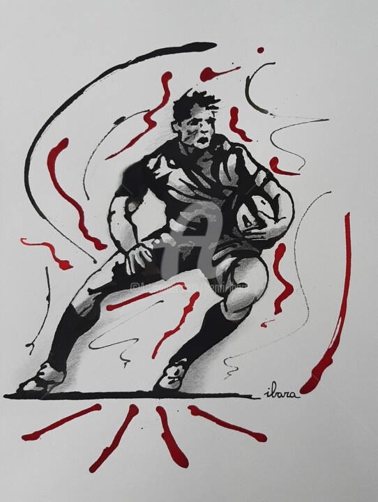 Rugby N°67 图画, 19.7x15.8 in
