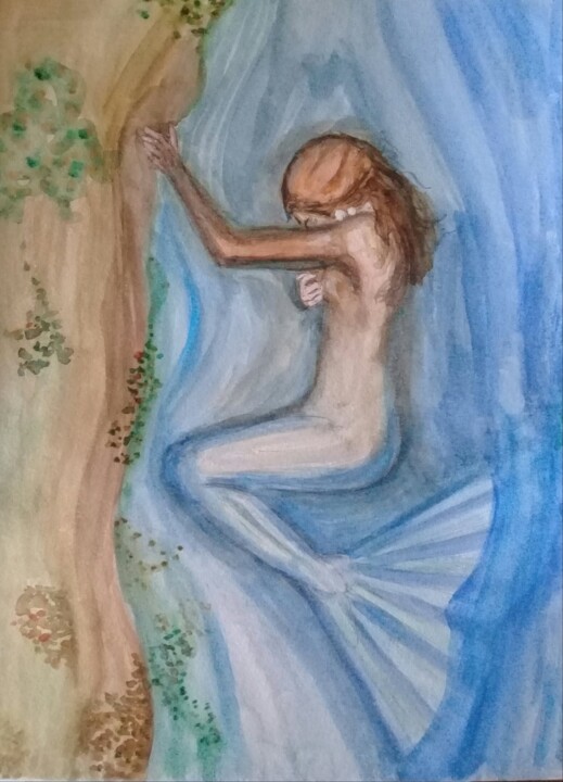 Sirena varada 绘画, 12x9 in