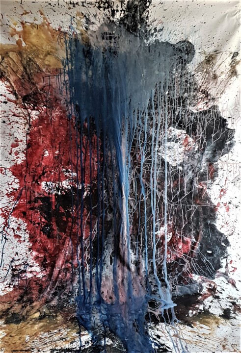 Peinture intitulée "sans 1" par Chamartin, Œuvre d'art originale, Acrylique