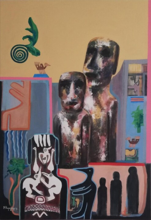¨ΚΩΔΙΚΑΣ ΜΥΣΤΗΡΙΟΥ 2¨ 绘画, 39.4x27.6 in